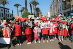 Manifestation contre les crimes du régime hébreu à Rabat