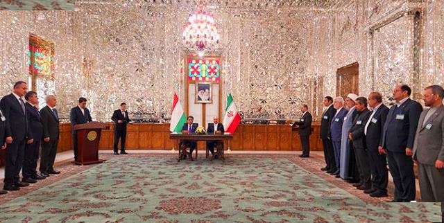 ايران وطاجيكستان توقعان على مذكرة تفاهم حول التعاون البرلماني