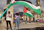 تظاهرات حمایت از غزه در کلمبیا  
