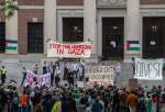 Harvard University students attend die in to demonstrate support for Gaza (video)