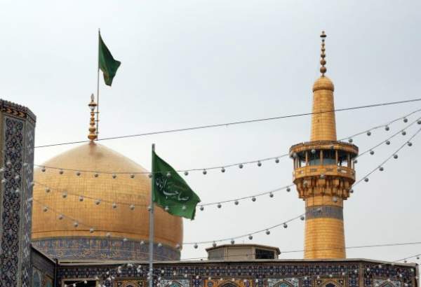 Imam Reza (AS) courtyards adorned by mid-Shaban flags (photo)  