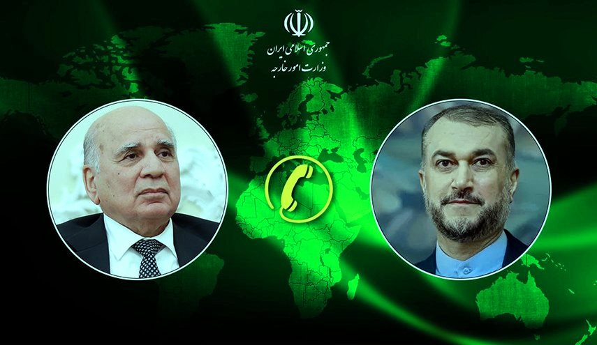 وزير الخارجية الايراني يبحث مع نظيره العراقي العلاقات الثنائية وتطورات غزة
