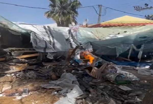 بمباران چادر آوارگان در دیرالبلح