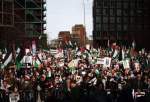 Manifestation pro-palestinienne devant le parlement allemand