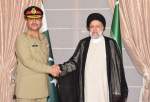 ایران کے صدر سید ابراہیم رئیسی کی پاکستانی فوج کے سربراہ سے ملاقات