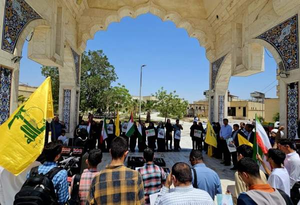تجمع دانشگاهیان هرمزگان در حمایت از دانشجویان و اساتید آمریکایی حامی مردم غزه