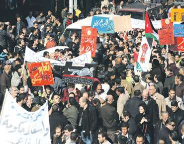 احتجاجات الأردن للجمعة الثالثة على التوالي