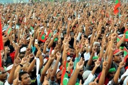 تظاهرات مسلمانان در مالدیو