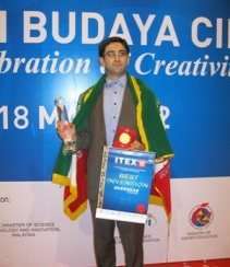 مخترع ایرانی برترین مخترع سال ۲۰۱۲ نمایشگاه فناوری مالزی
