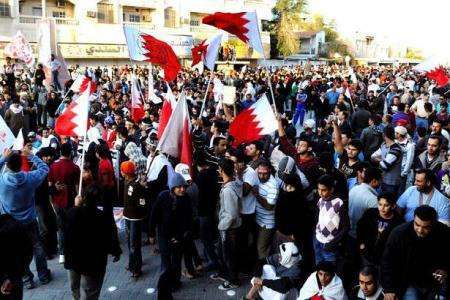 حضور معترضان بحرینی در خیابانهای