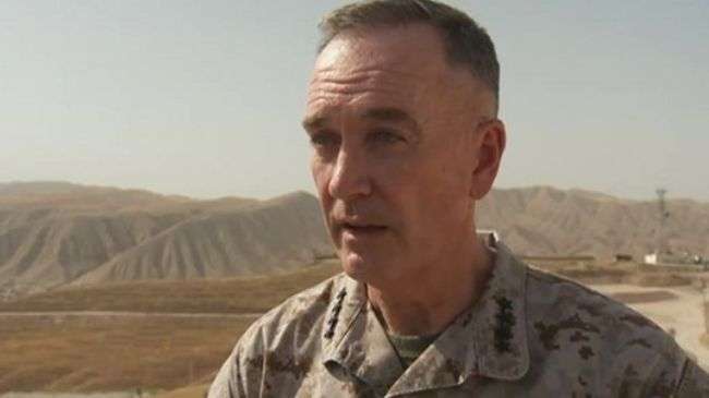 US General Joseph Dunford, the commander of the International Security Assistance Force (ISAF)