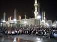 Iranian Hajj pilgrims’ collective prayer in Medina