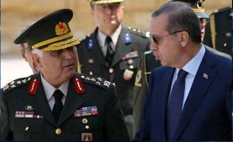 اردوغان يبحث تهديدات داعش مع رئيس اركان الجيش