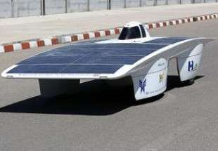 Iran solar car finally arrives for world competition