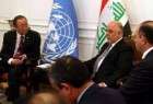 دیدار بان كی مون با نخست وزیر عراق