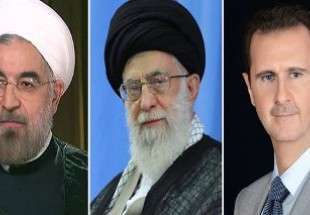 الرئيس الأسد يهنئ الإمام الخامنئي والرئيس روحاني بالتوصل إلى الاتفاق النووي النهائي