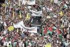 تظاهرات اردنی ها در حمایت از ملت فلسطین