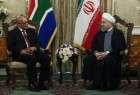 مذاکرات دوجانبه روسای جمهور ایران و آفریقای جنوبی / دو کشور هشت سند همکاری امضا کردند