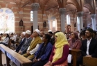 همبستگی مسلمانان با مسیحیان ایتالیا و فرانسه با حضور در کلیساها