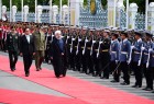 مراسم استقبال رسمی نخست وزیر تایلند از دکتر روحانی در «تای کوفا»