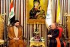 رئیس کلیسای کاتولیک عراق با سید عمار حکیم دیدار کرد