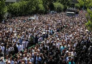 سانحہ تہران کے شہدا کی تشییع جنازہ  