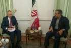 مشاورات مساعد وزير الدفاع الروسي مع جابري انصاري في طهران