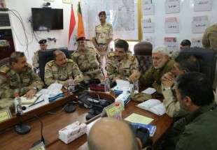 نشست مشترک «ابومهدی المهندس» با فرماندهان عراقی