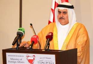 Foreign Minister of Bahrain Khalid bin Ahmed Al Khalifa in Manama, Bahrain on 30 July 2017