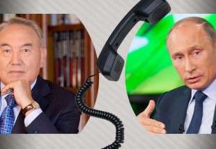 بوتين ونزاربايف يؤكدان فاعلية مفاوضات استانا للتسوية السياسية ومحاربة الإرهاب في سوريا