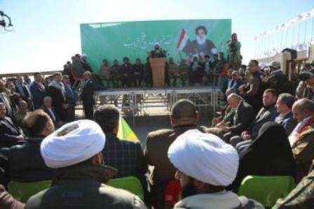 بیان فصائل المقاومة الإسلامية  العراقية في إحتفال بحضور قادة الحشد الشعبي