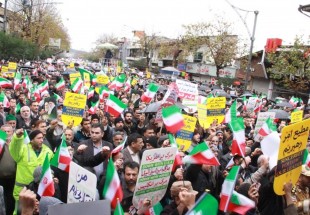 راهپیمایی مردم گرگان علیه فتنه معاندین مکتب اسلام و ایران اسلامی