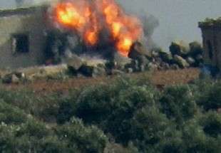 انهدام کاروان نظامی تکفیری‌ها در جنوب غرب حلب