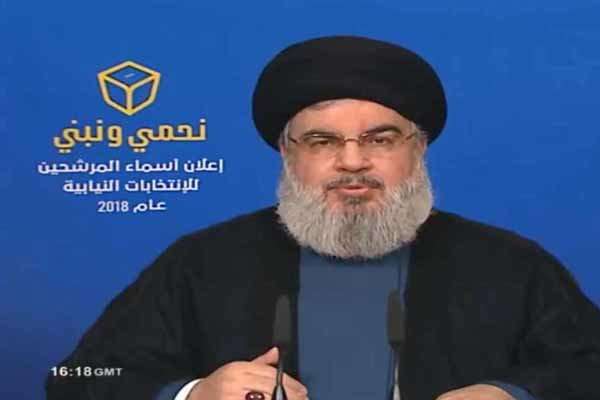 السيد نصر الله يعلن أسماء مرشحي حزب الله للإنتخابات النيابية