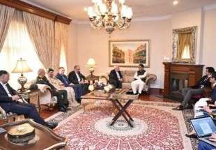 ظريف يبحث مع رئيس البرلمان الباكستاني حول التعاون الثنائي والقضايا الاقليمية