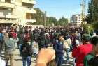 ادامه تظاهرات مردم غوطه شرقی علیه گروه‌های تروریستی