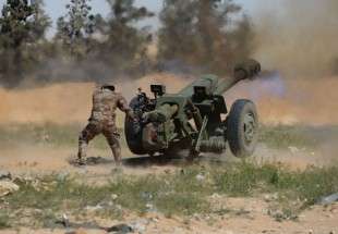 هدف قرار دادن مواضع القاعده توسط توپخانه و نیروی هوایی سوریه