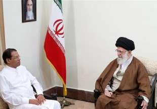 L’honorable Ayatollah Khamenei a reçu le président srilankais