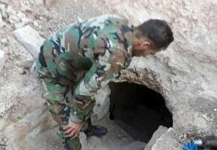 کشف شبکه جدیدی از تونل‌های‌ عناصر تروریست در استان حمص