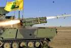 رونمایی از یکی از انواع موشکهای حزب الله لبنان