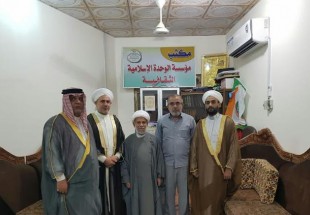 مؤسسة الوحدة الاسلامية تستقبل المفكر الإسلامي الشيخ عبد الرضا الجزائري
