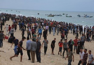 93 إصابة بقمع الاحتلال المسير البحري العاشر شمال القطاع