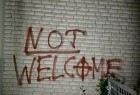 شعارنویسی نژادپرستانه بر روی دیوارهای مسجدی در گلابک آلمان