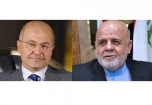 ​سفیر ایران در بغداد به رئیس‌جمهور جدید عراق تبریک گفت