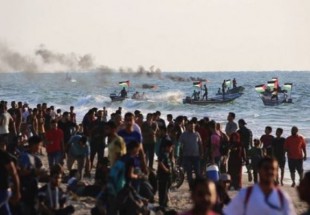 یازدهمین راهپیمایی دریایی در غزه