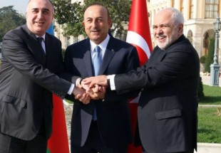 Iran, Turkey, Azerbaijan share stance on Middle East: FM Zarif