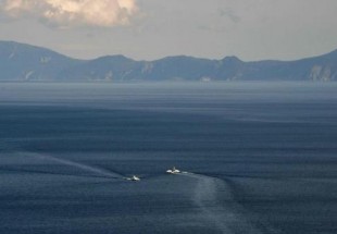 مشهد لجزيرة كوناشيري إحدى جزر الكوريل الأربع الواقعة شمالي اليابان وجنوبي روسيا