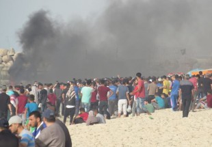 إصابات بقمع الاحتلال الحراك البحري الخامس عشر شمال القطاع