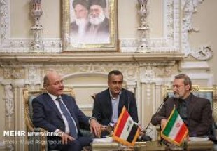 ایرانی اسپیکر ڈاکٹر لاریجانی کی عراقی صدر سے ملاقات