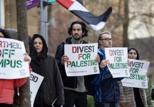 Students from 30 UK universities protest against investment in Israel occupation